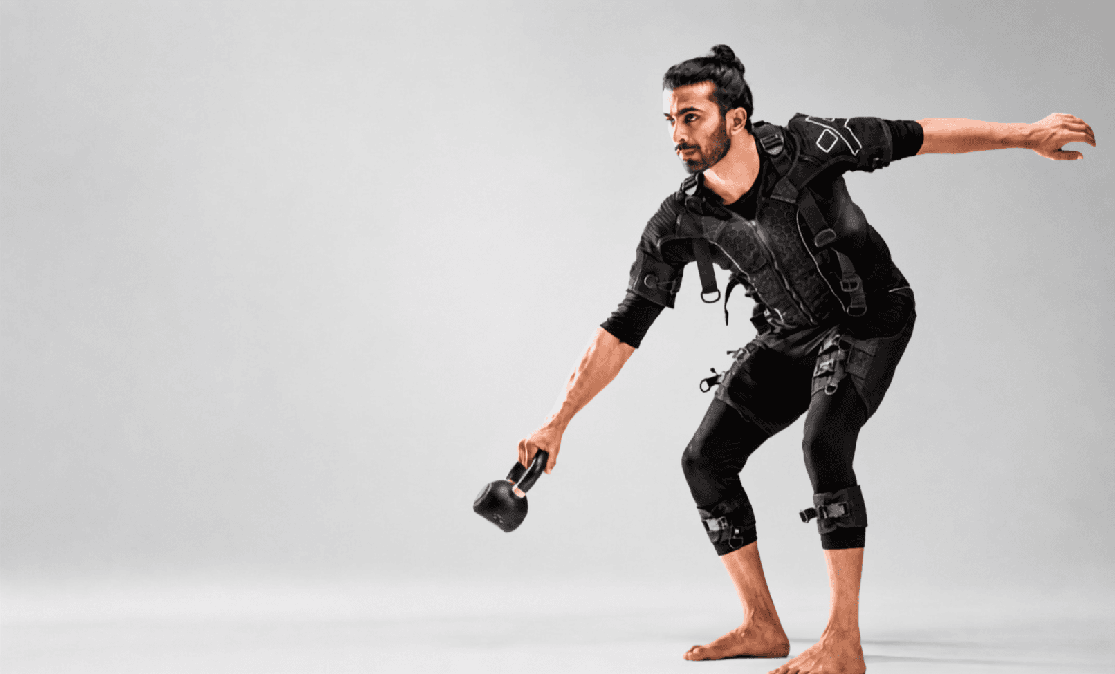 Athlete in EMS suit